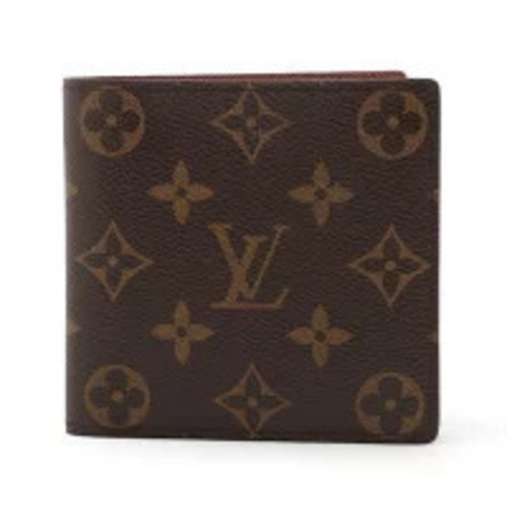 Louis Vuitton Monogram Portefeuille Cartes Credit Monnaie Bi fold Wallet Brown